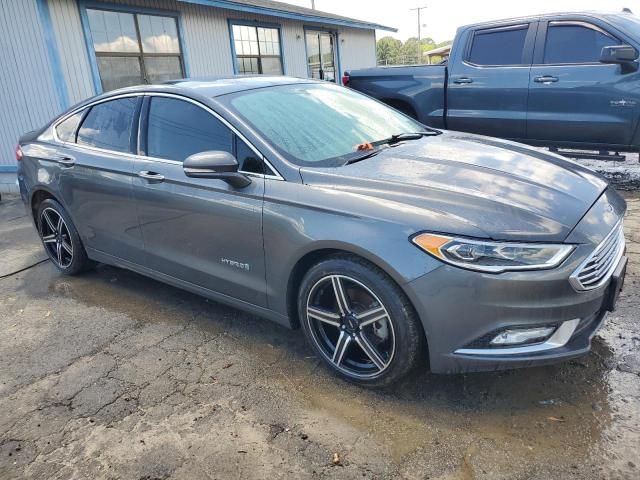 3FA6P0RU2JR181847 - 2018 FORD FUSION TITANIUM/PLATINUM HEV GRAY photo 4