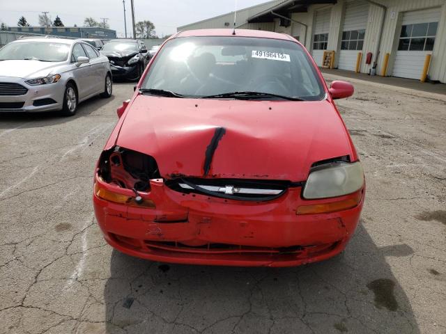 KL1TJ62654B192922 - 2004 CHEVROLET AVEO LS 红色 照片 5