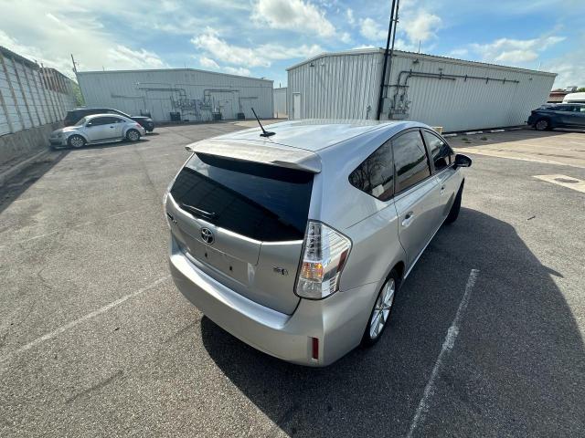 JTDZN3EU9E3328528 - 2014 TOYOTA PRIUS V SILVER photo 4