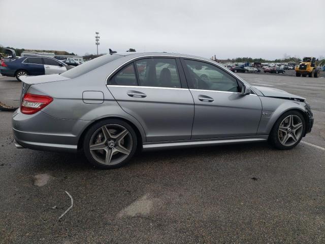 WDDGF7HBXAF383171 - 2010 MERCEDES-BENZ C 63 AMG SILVER photo 3