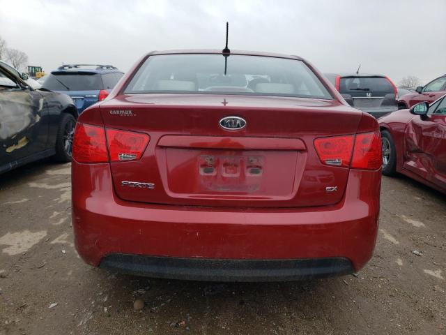 KNAFU4A25A5158907 - 2010 KIA FORTE EX RED photo 6