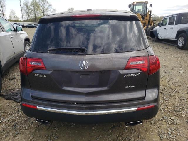 2HNYD2H65BH506640 - 2011 ACURA MDX TECHNOLOGY GRAY photo 6