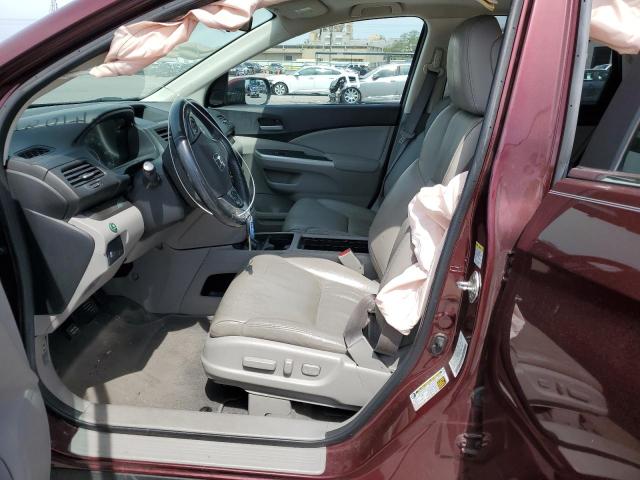 5J6RM3H74DL042622 - 2013 HONDA CR-V EXL BURGUNDY photo 7