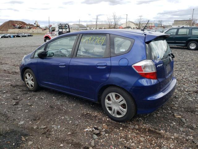 JHMGE87269S036717 - 2009 HONDA FIT BLUE photo 2