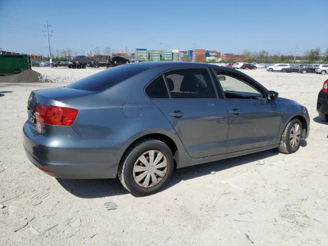 3VW1K7AJ7CM377440 - 2012 VOLKSWAGEN JETTA BASE GRAY photo 3