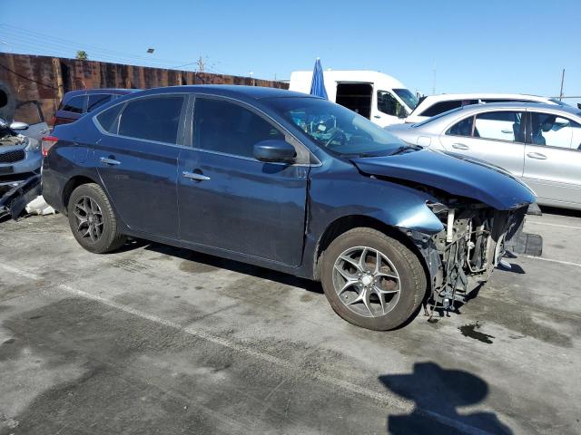 3N1AB7AP1EL680801 - 2014 NISSAN SENTRA S BLUE photo 4