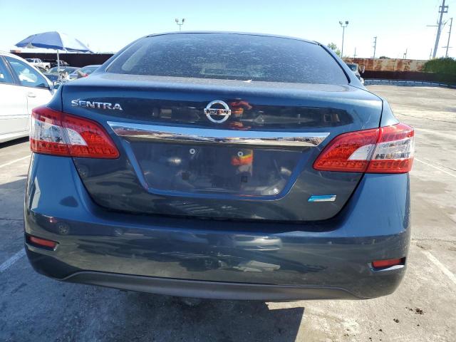 3N1AB7AP1EL680801 - 2014 NISSAN SENTRA S BLUE photo 6