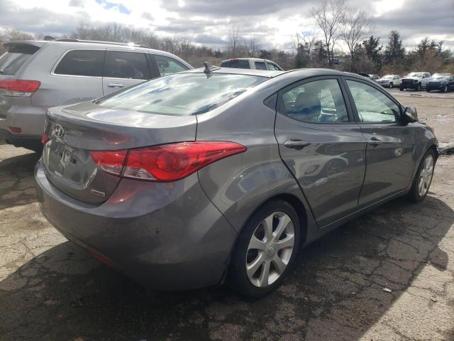 5NPDH4AE8DH184639 - 2013 HYUNDAI ELANTRA GLS GRAY photo 3