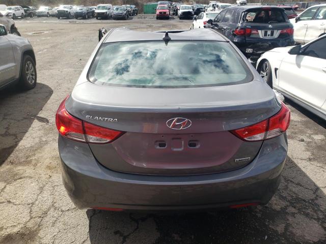 5NPDH4AE8DH184639 - 2013 HYUNDAI ELANTRA GLS GRAY photo 6