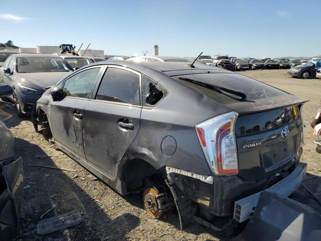 JTDKN3DU9D5625000 - 2013 TOYOTA PRIUS GRAY photo 2