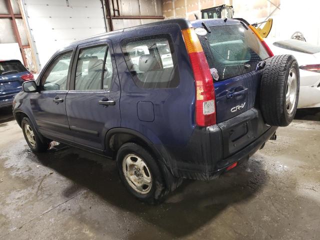 JHLRD77544C003223 - 2004 HONDA CR-V LX BLUE photo 2