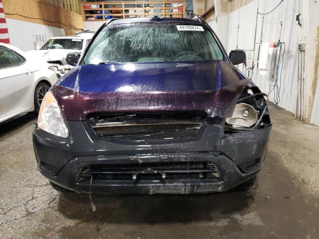 JHLRD77544C003223 - 2004 HONDA CR-V LX BLUE photo 5