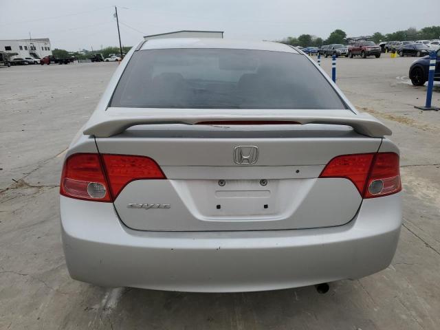 1HGFA165X6L007787 - 2006 HONDA CIVIC LX SILVER photo 6