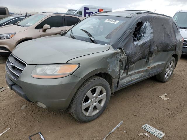 5NMSH73E98H226387 - 2008 HYUNDAI SANTA FE SE GREEN photo 1