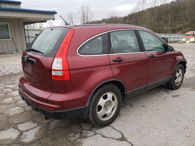 5J6RE3H37BL031413 - 2011 HONDA CR-V LX MAROON photo 3