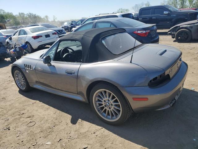 4USCN53462LJ60390 - 2002 BMW Z3 3.0 GRAY photo 2