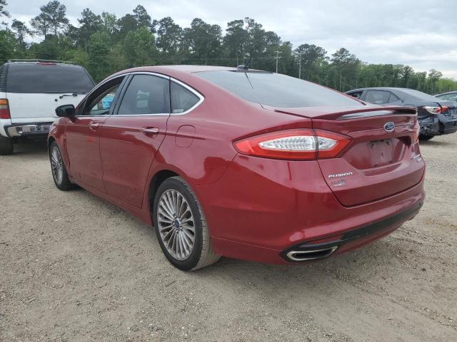 3FA6P0K91ER386524 - 2014 FORD FUSION TITANIUM RED photo 2