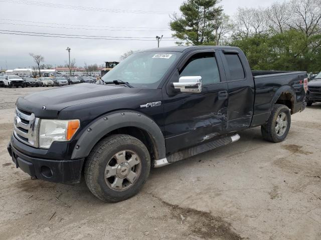 1FTRX14W09FA76383 - 2009 FORD F-150 SUPER CAB BLACK photo 1