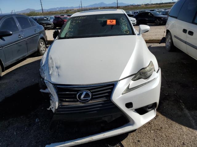 JTHBF1D21E5012000 - 2014 LEXUS IS 250 WHITE photo 5