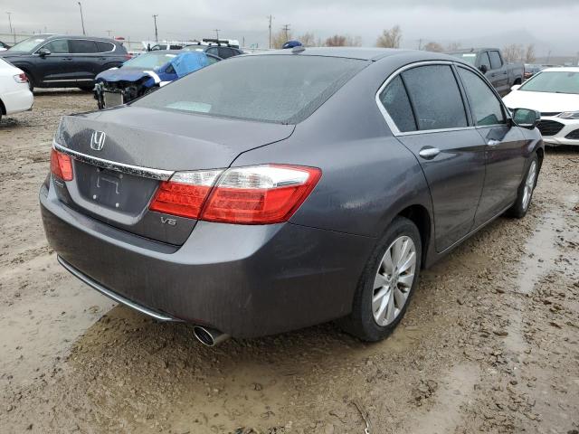 1HGCR3F81EA033898 - 2014 HONDA ACCORD EXL GRAY photo 3