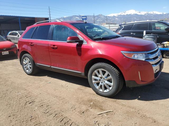 2FMDK4KC7EBB64888 - 2014 FORD EDGE LIMITED RED photo 4