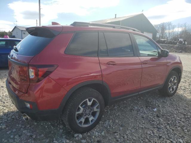 5FNYF8H61PB029379 - 2023 HONDA PASSPORT TRAIL SPORT RED photo 3