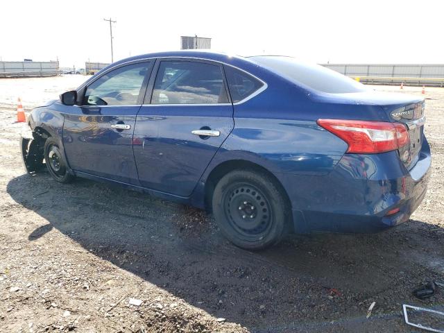 3N1AB7AP1KY375345 - 2019 NISSAN SENTRA S BLUE photo 2