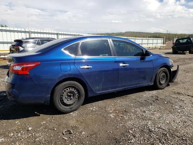 3N1AB7AP1KY375345 - 2019 NISSAN SENTRA S BLUE photo 3