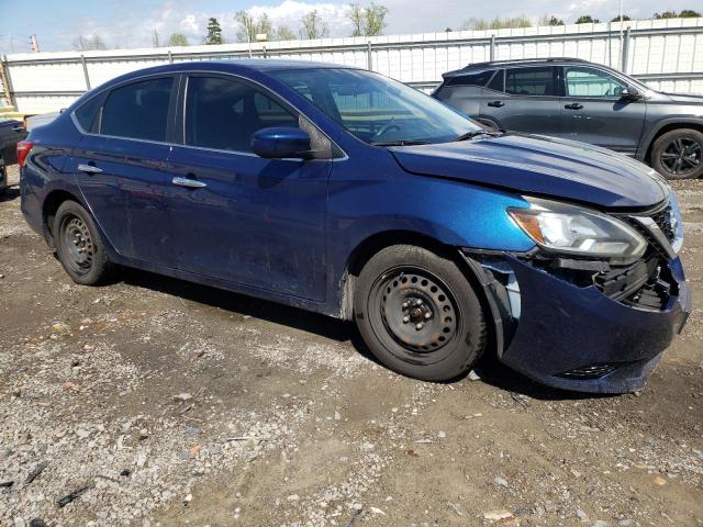 3N1AB7AP1KY375345 - 2019 NISSAN SENTRA S BLUE photo 4