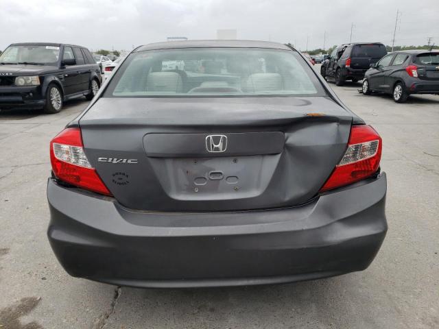 19XFB2F53CE106263 - 2012 HONDA CIVIC LX GRAY photo 6