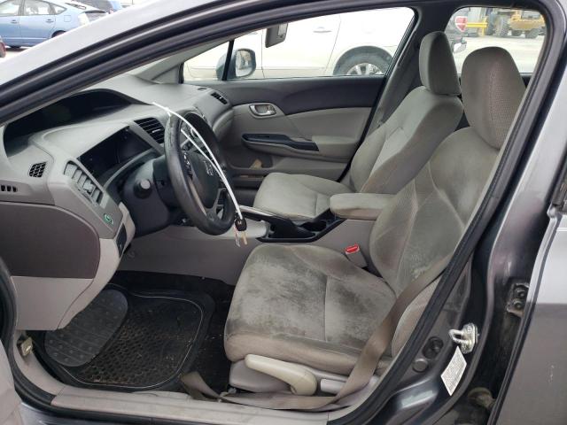 19XFB2F53CE106263 - 2012 HONDA CIVIC LX GRAY photo 7