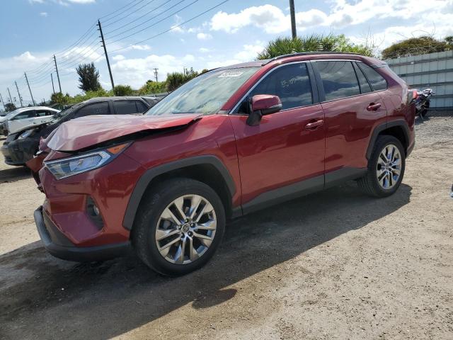 2T3C1RFVXLC077803 - 2020 TOYOTA RAV4 XLE PREMIUM RED photo 1