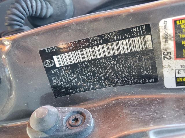 4T1G11AK1PU786214 - 2023 TOYOTA CAMRY SE NIGHT SHADE GRAY photo 12