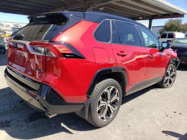 JTMEB3FV9ND108878 - 2022 TOYOTA RAV4 PRIME XSE RED photo 3