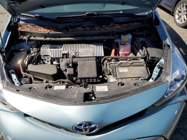 JTDZN3EU3FJ038900 - 2015 TOYOTA PRIUS V BLUE photo 11