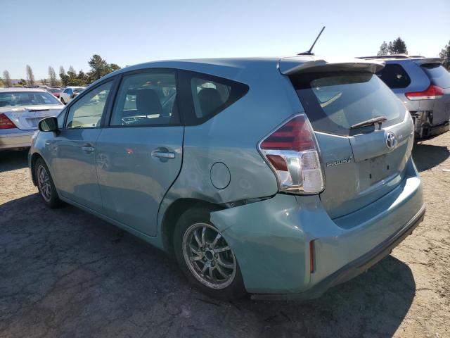 JTDZN3EU3FJ038900 - 2015 TOYOTA PRIUS V BLUE photo 2