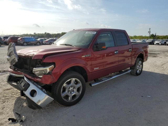 1FTFW1CT1EFC86000 - 2014 FORD F150 SUPERCREW RED photo 1
