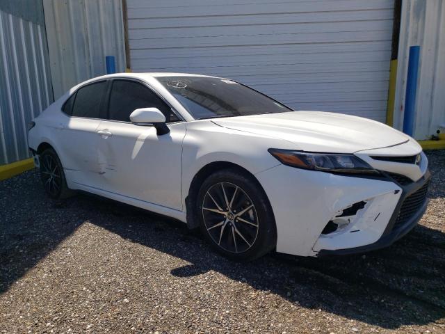 4T1G11AKXPU787281 - 2023 TOYOTA CAMRY SE NIGHT SHADE WHITE photo 4