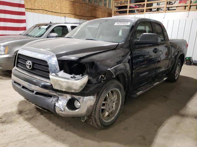 5TBRT54108S458492 - 2008 TOYOTA TUNDRA DOUBLE CAB BLACK photo 1