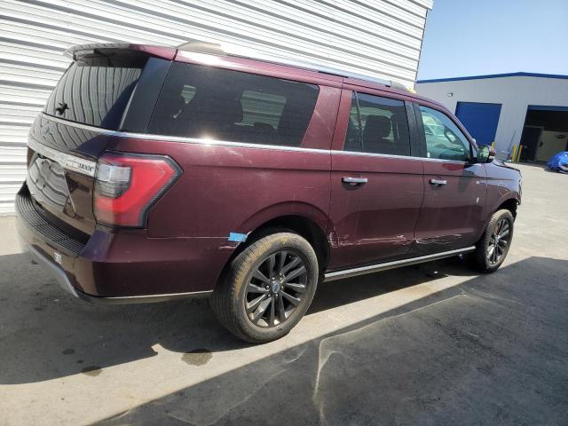 1FMJK1KT3LEA04431 - 2020 FORD EXPEDITION MAX LIMITED BURGUNDY photo 3