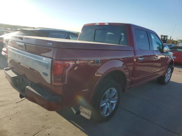 1FTEW1EG5FFD08562 - 2015 FORD F150 SUPERCREW RED photo 3
