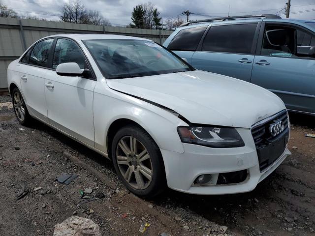 WAUBFAFL2BN047323 - 2011 AUDI A4 PREMIUM WHITE photo 4