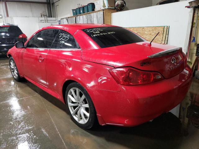 JN1CV6FE7DM772758 - 2013 INFINITI G37 SPORT RED photo 2