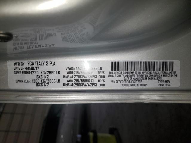 ZFBERFBB8J6K10702 - 2018 RAM PROMASTER SLT Argent photo 12