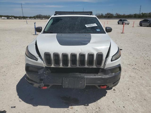 1C4PJMBS0EW125635 - 2014 JEEP CHEROKEE TRAILHAWK WHITE photo 5
