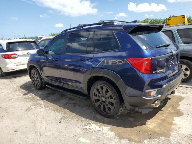 5FNYF7H59NB001974 - 2022 HONDA PASSPORT EXL Azul foto 2