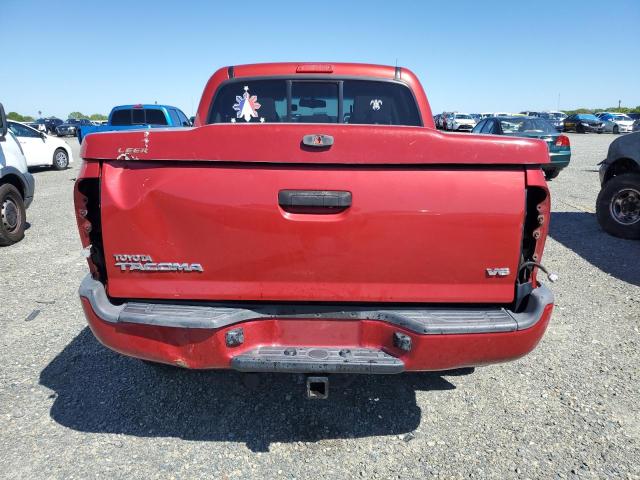 3TMLU4ENXDM130710 - 2013 TOYOTA TACOMA DOUBLE CAB RED photo 6