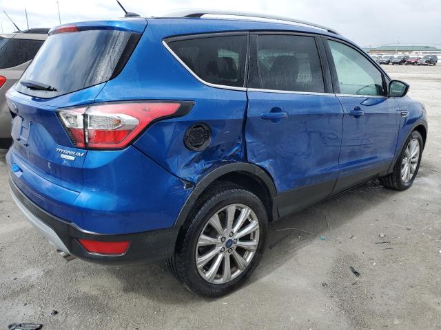 1FMCU0J95HUD43661 - 2017 FORD ESCAPE TITANIUM BLUE photo 3