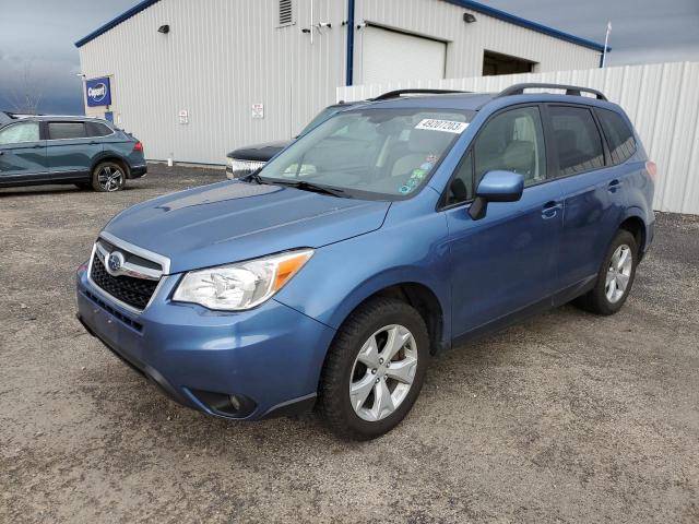 JF2SJAFC9GH443239 - 2016 SUBARU FORESTER 2.5I PREMIUM BLUE photo 1