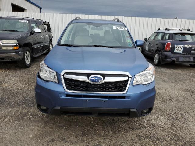 JF2SJAFC9GH443239 - 2016 SUBARU FORESTER 2.5I PREMIUM BLUE photo 5